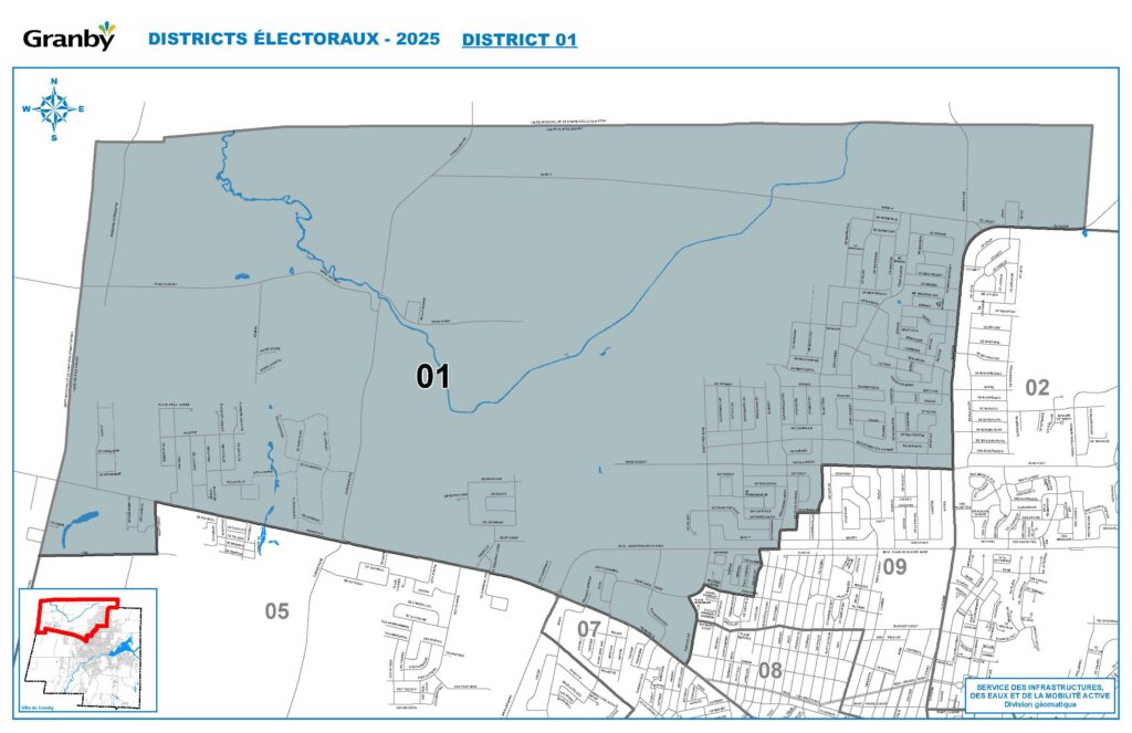 Carte du district numéro 1