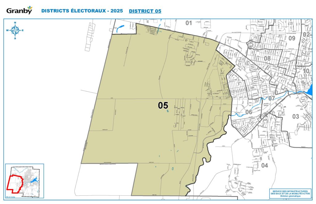 Carte du district numéro 5