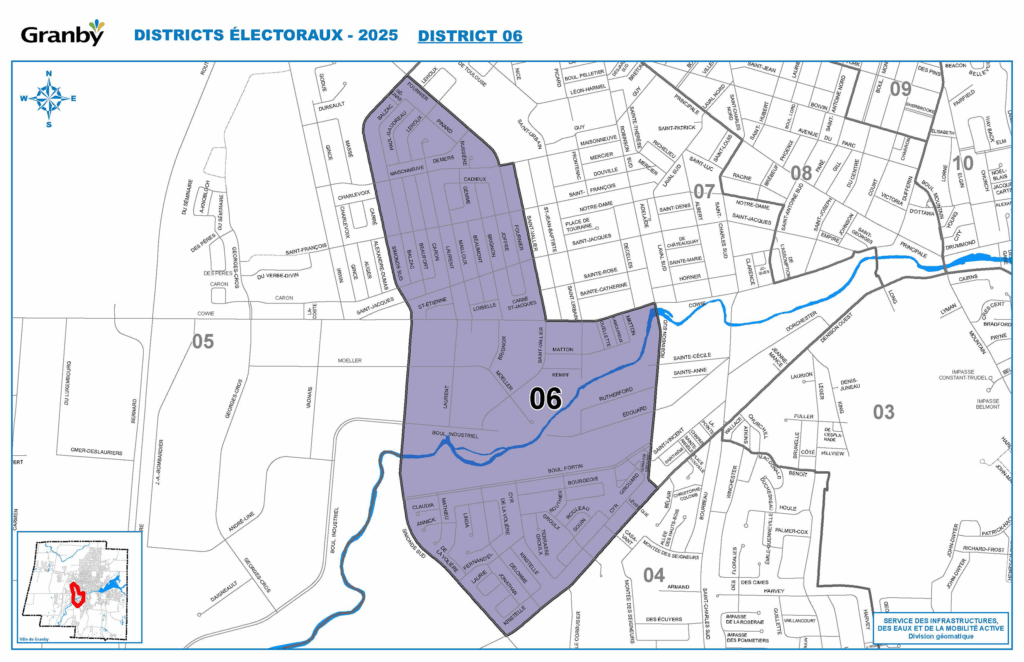 Carte du district numéro 6