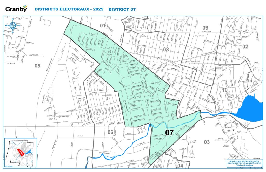 Carte du district numéro 7